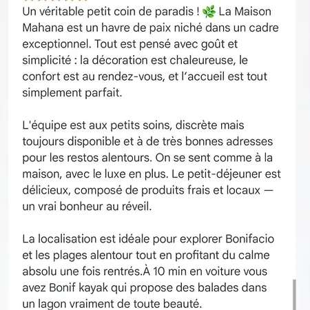 Maison Mahana Bonifacio (Corsica)