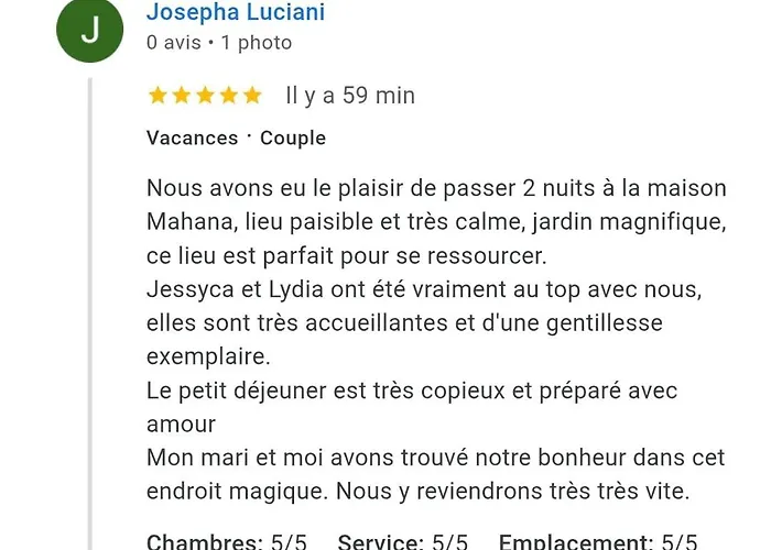 Maison Mahana Bed & Breakfast *